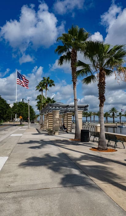 A pier near the beach, used for dog training in Ponte Vedra, FL